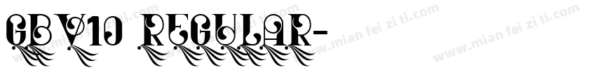 GBV10 Regular字体转换